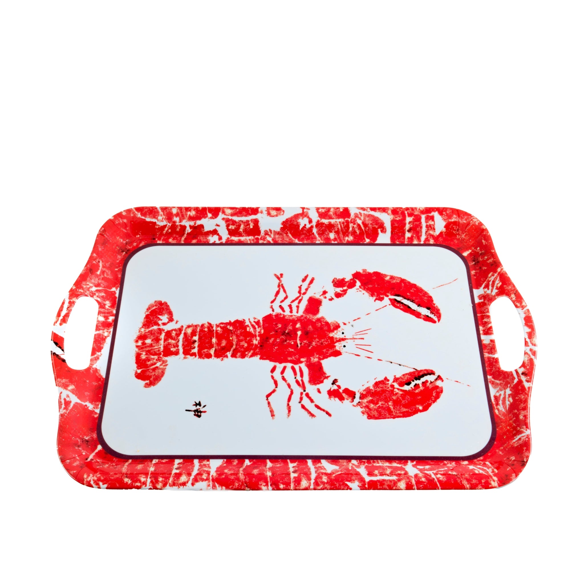 FishAye Lobster Serving Tray | Coastal Nautical Marine Life Dining Tray