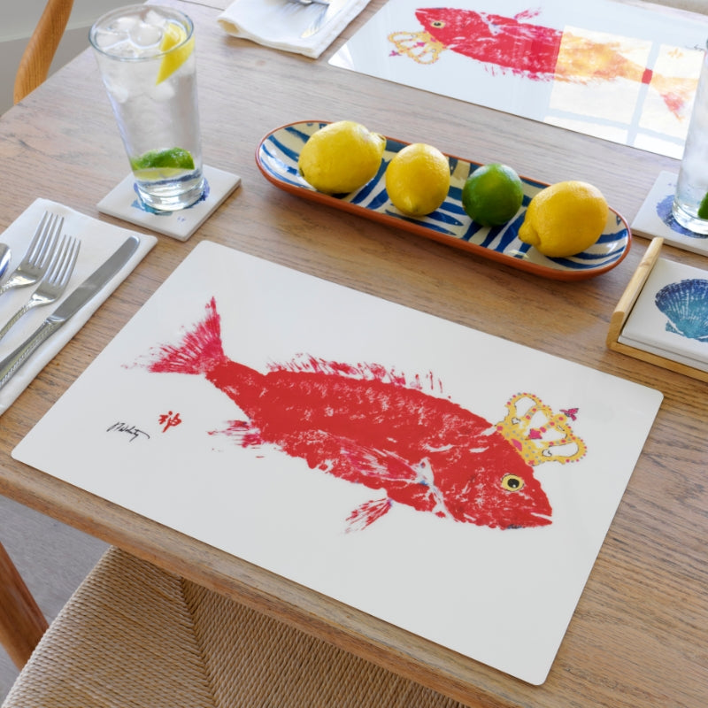 FishAye Princess Fish Placemat – Nautical Kids Table Decor