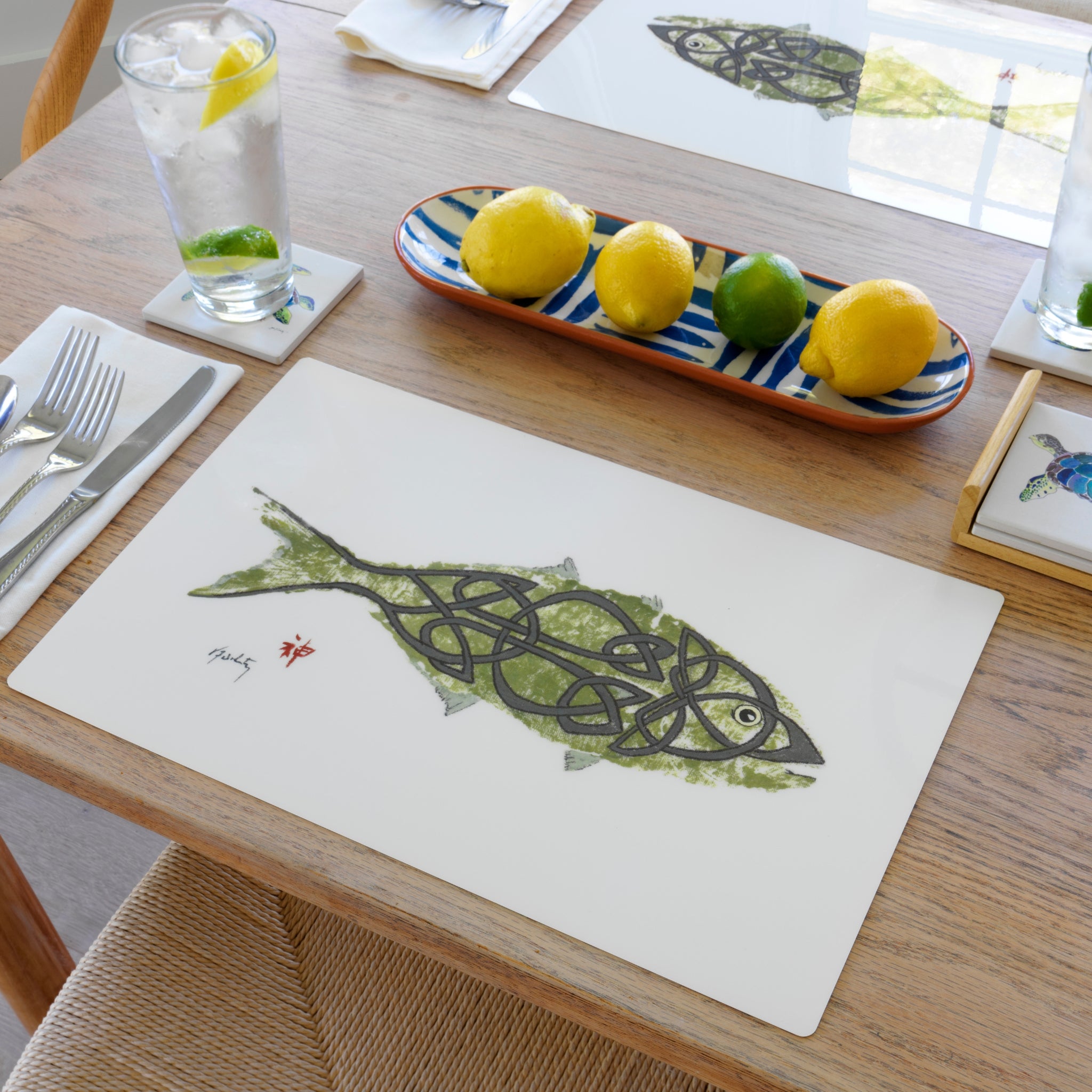 Celtic Fish Placemat – Traditional Celtic Knot Table Decor