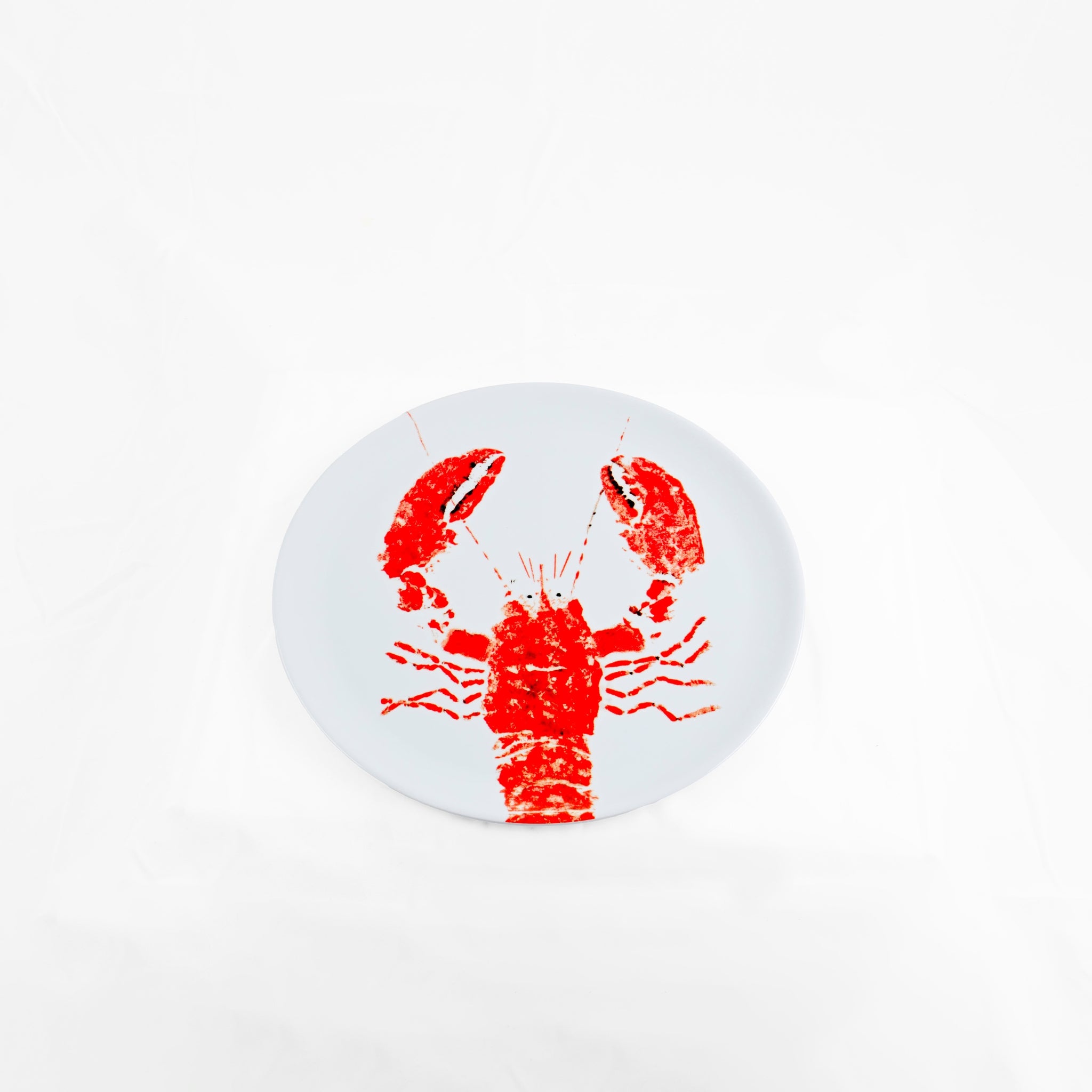 FishAye Red Lobster Plate | Gold Charger for Dinner Plates