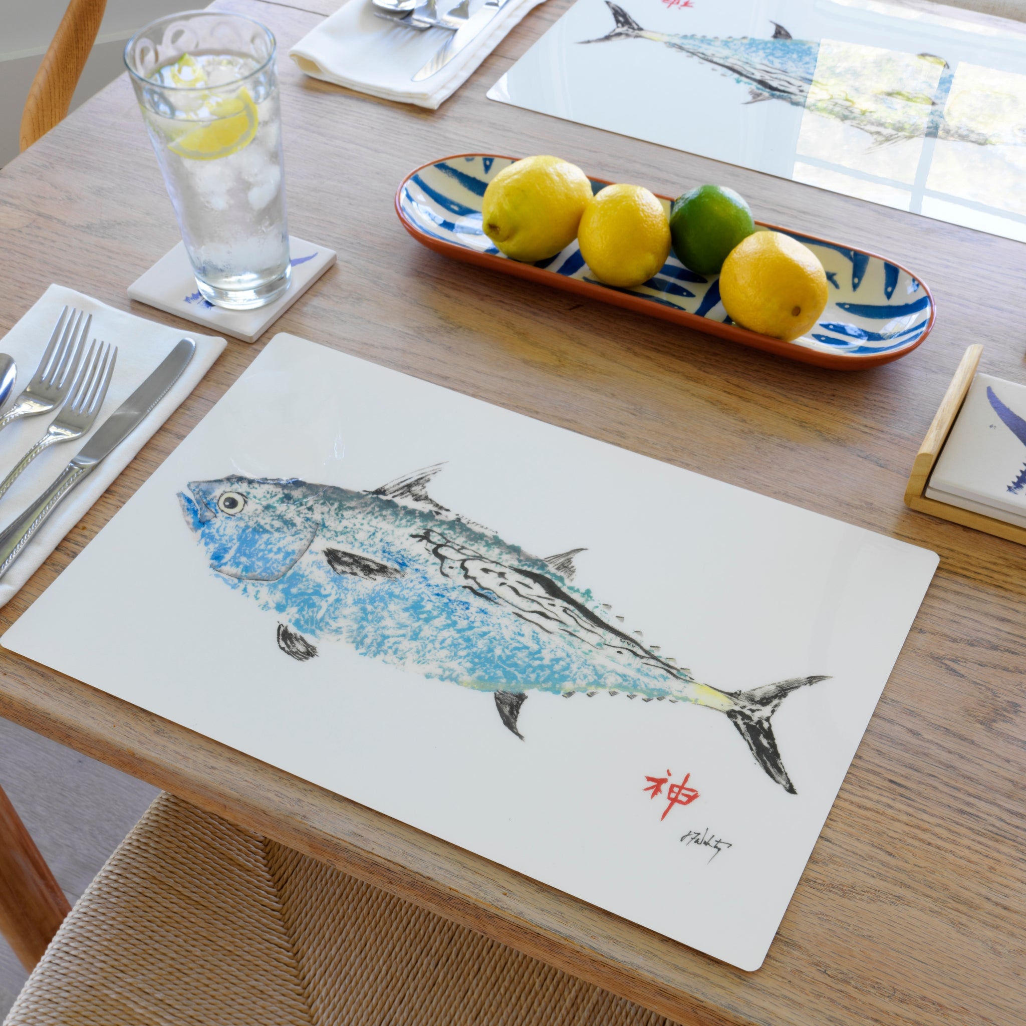 FishAye False Albacore Placemat – Waterproof