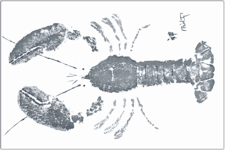 FishAye Grey Lobster Placemat | Coastal Table Decor