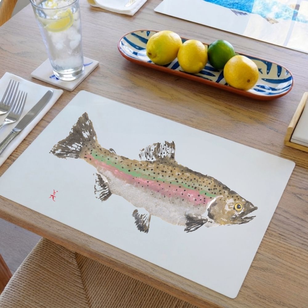 Rainbow Trout Handmade Placemat
