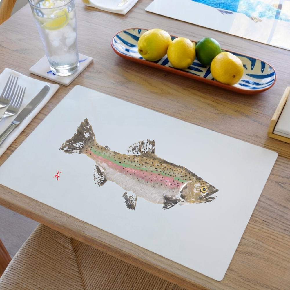 Rainbow Trout Handmade Placemat