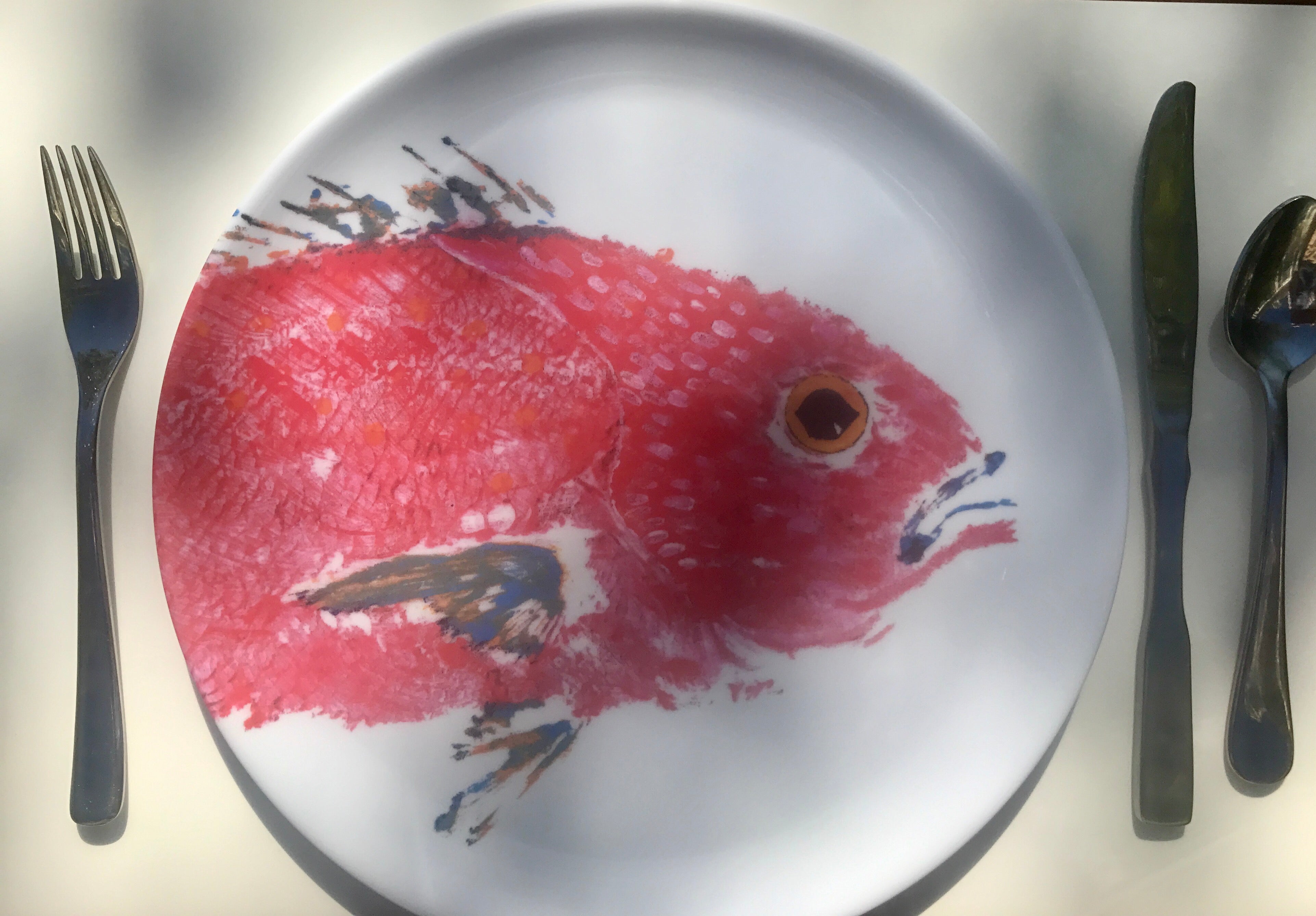 FishAye Red Snapper Plate - 11" | Decorative Seafood Tray