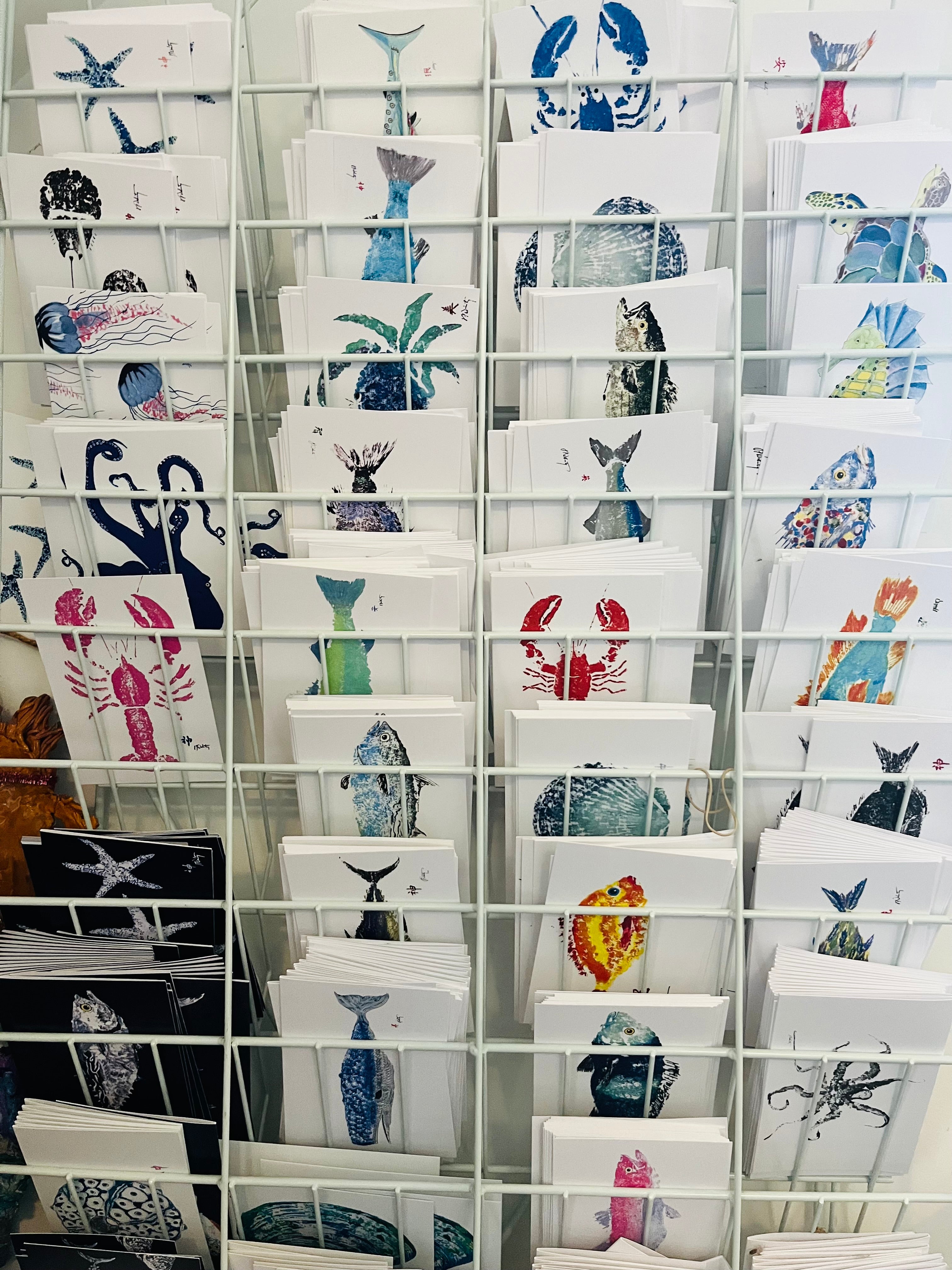 Set of Six Fishaye – Premium Coastal Décor Pieces