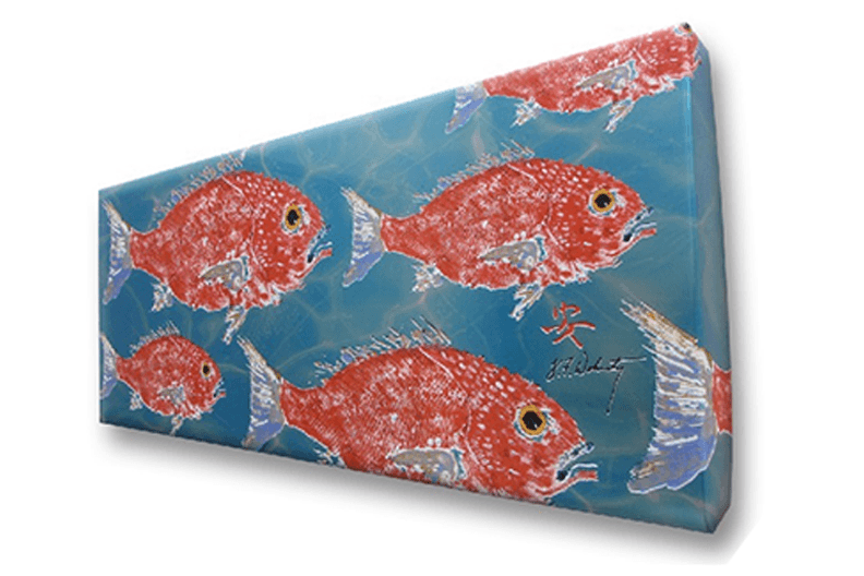 Red Snapper Metal Wrap Print | Nautical