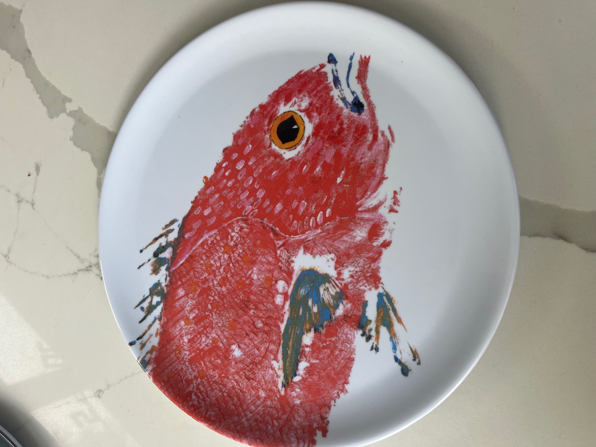 FishAye Red Snapper Plate - 11" | Decorative Seafood Tray