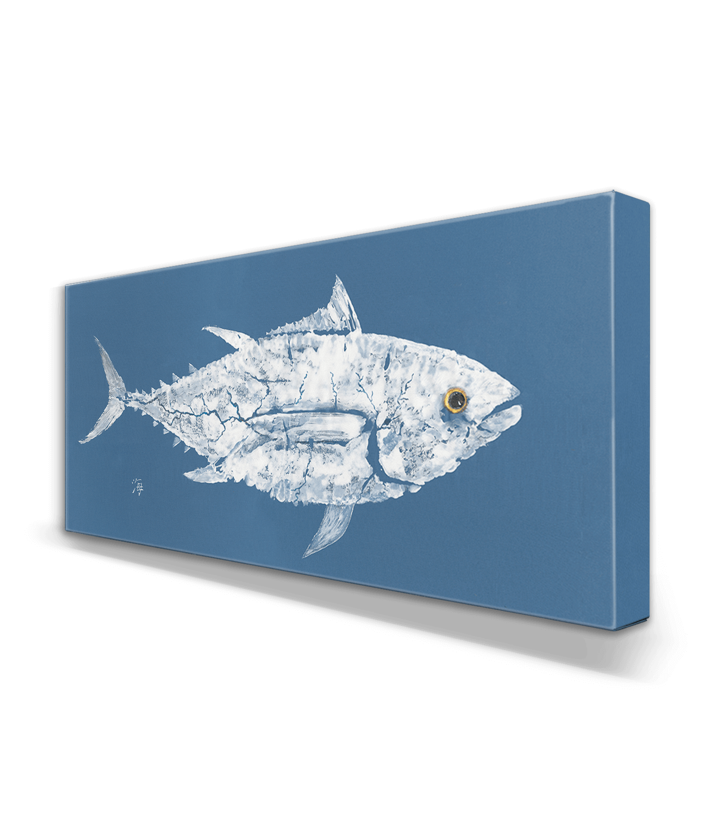 Bluefish Metal Wrap Print | Coastal
