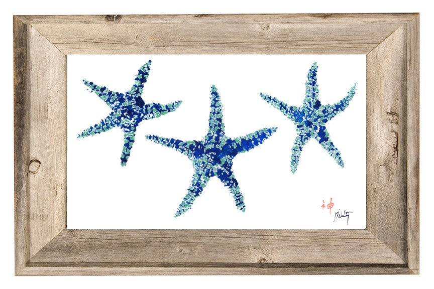 Starfish Framed Print – Coastal Nautical Wall Art