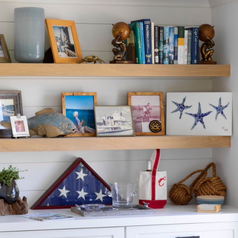 FishAye Starfish Framed Print – Coastal Nautical Wall Art
