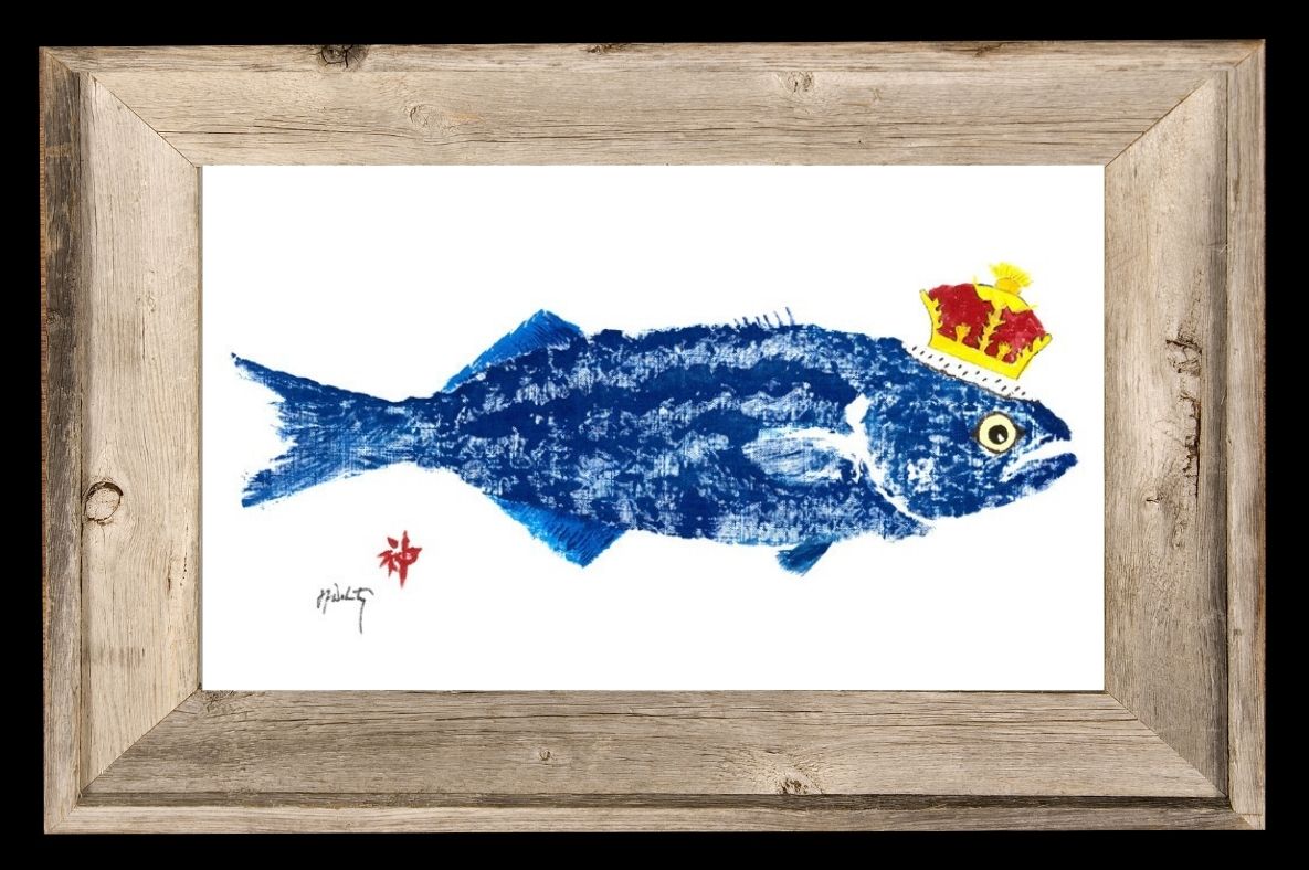 King Fish With Crown Print