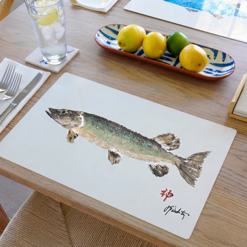 Northern Pike Handmade Placemat