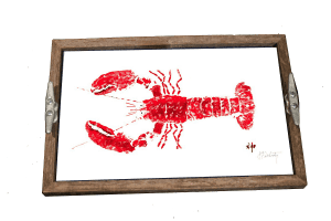 red lobster driftwood tray-11x17