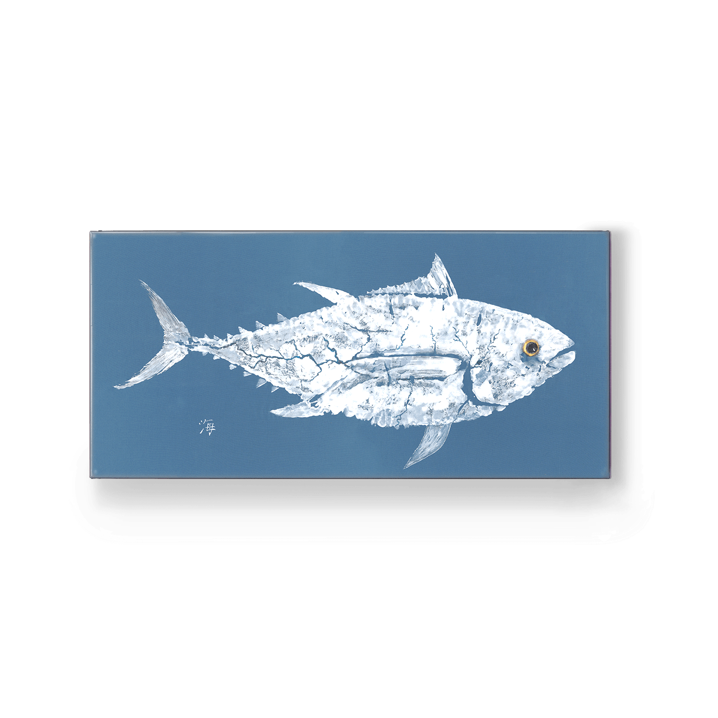 Bluefish Metal Wrap Print | Coastal