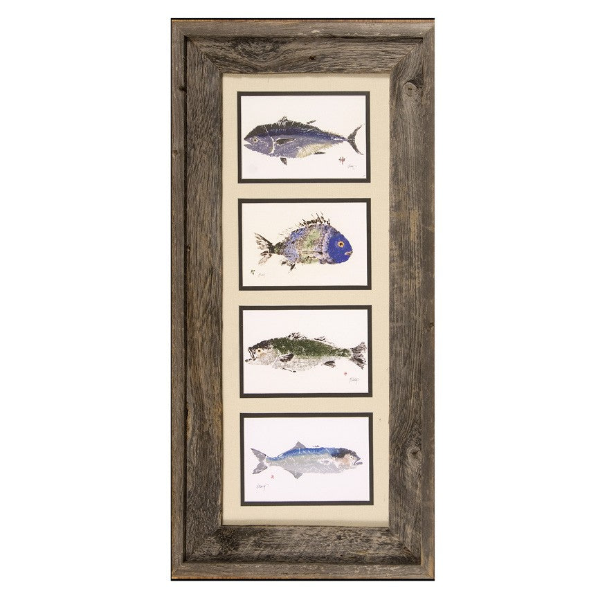 FishAye Poissons by JFD – Framed Coastal Fish Art