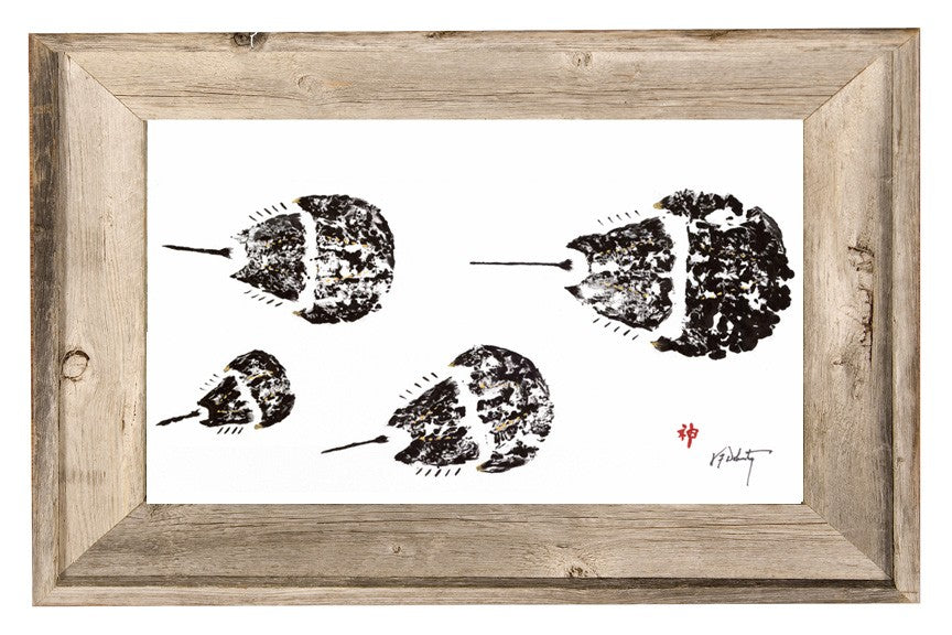 FishAye Stone Crab Framed Painting Print by JFD